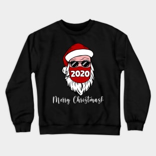 Merry Christmask 2020 Masked Santa For Christmas Pajamas Family Xmas Crewneck Sweatshirt